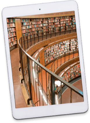 Library photo on a tablet